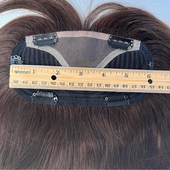 Remy Human Hair Clip-on Bangs Top Piece - Picture 14 of 16